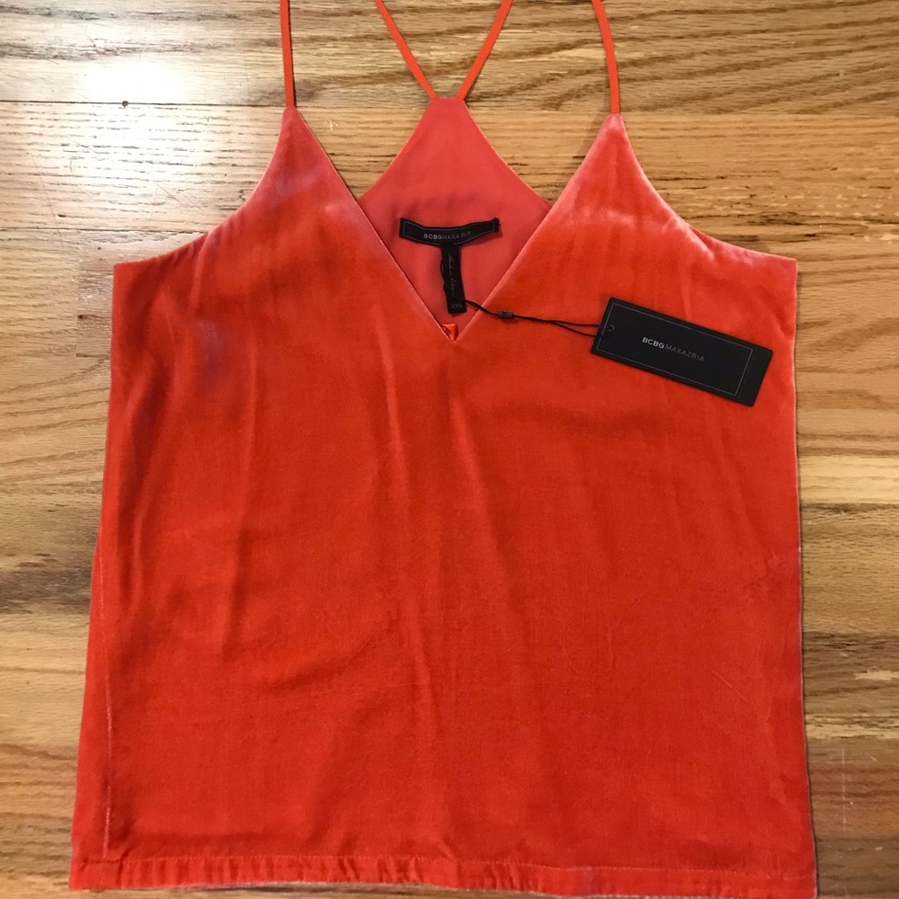 BCBG velvet tank